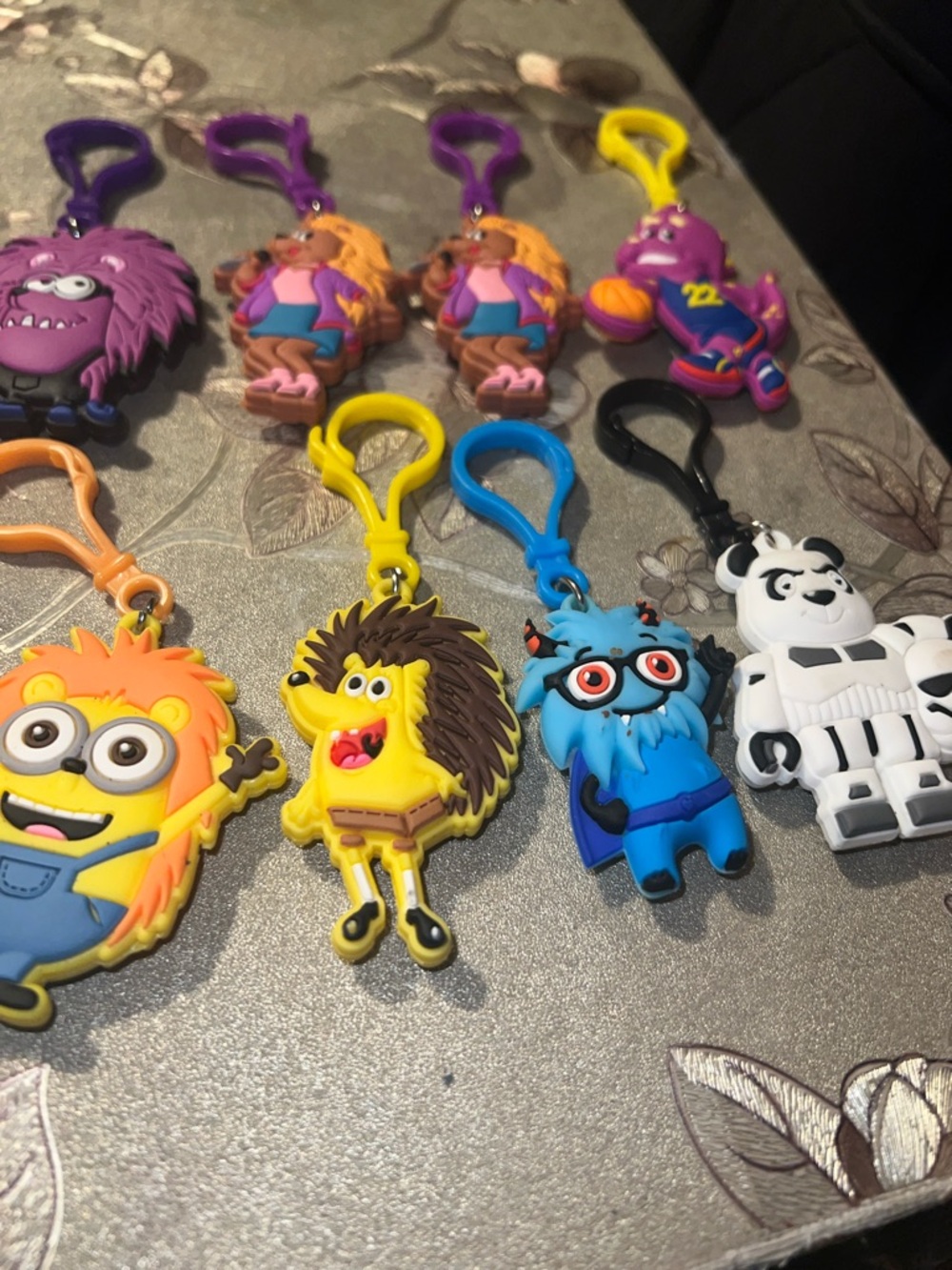 Kids Keychain Toy Set - Assorted Color Character Clips - Picture 5 of 5